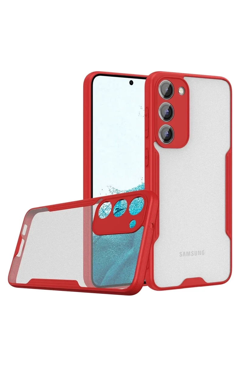 Samsung Galaxy S23 Plus Kılıf Platin Silikon - Kırmızı Samsung Galaxy S23 Plus Kılıf Platin Silikon - Kırmızı