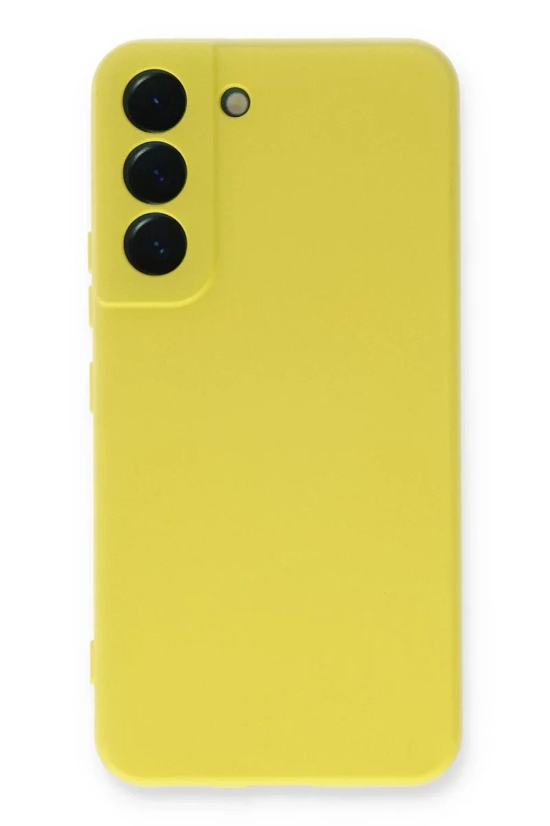 Samsung Galaxy S23 Plus Kılıf Nano içi Kadife Silikon - Sarı