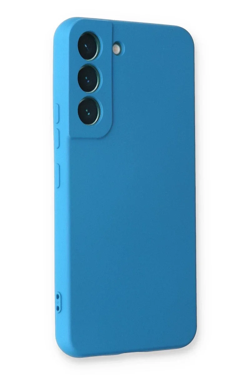 Samsung Galaxy S23 Plus Kılıf Nano içi Kadife Silikon - Mavi