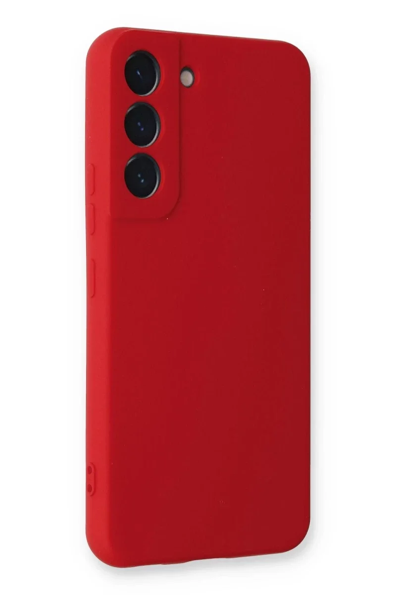 Samsung Galaxy S23 Plus Kılıf Nano içi Kadife Silikon - Kırmızı