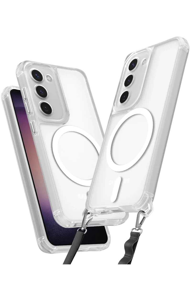 Samsung Galaxy S23 Plus Kılıf Enka Magsafe Silikon Kılıf - Şeffaf