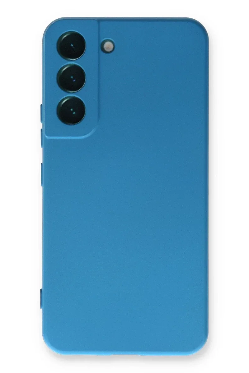 Samsung Galaxy S23 Plus Kılıf Nano içi Kadife Silikon - Mavi
