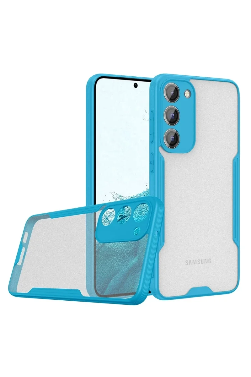 Samsung Galaxy S23 Plus Kılıf Platin Silikon - Mavi Samsung Galaxy S23 Plus Kılıf Platin Silikon - Mavi