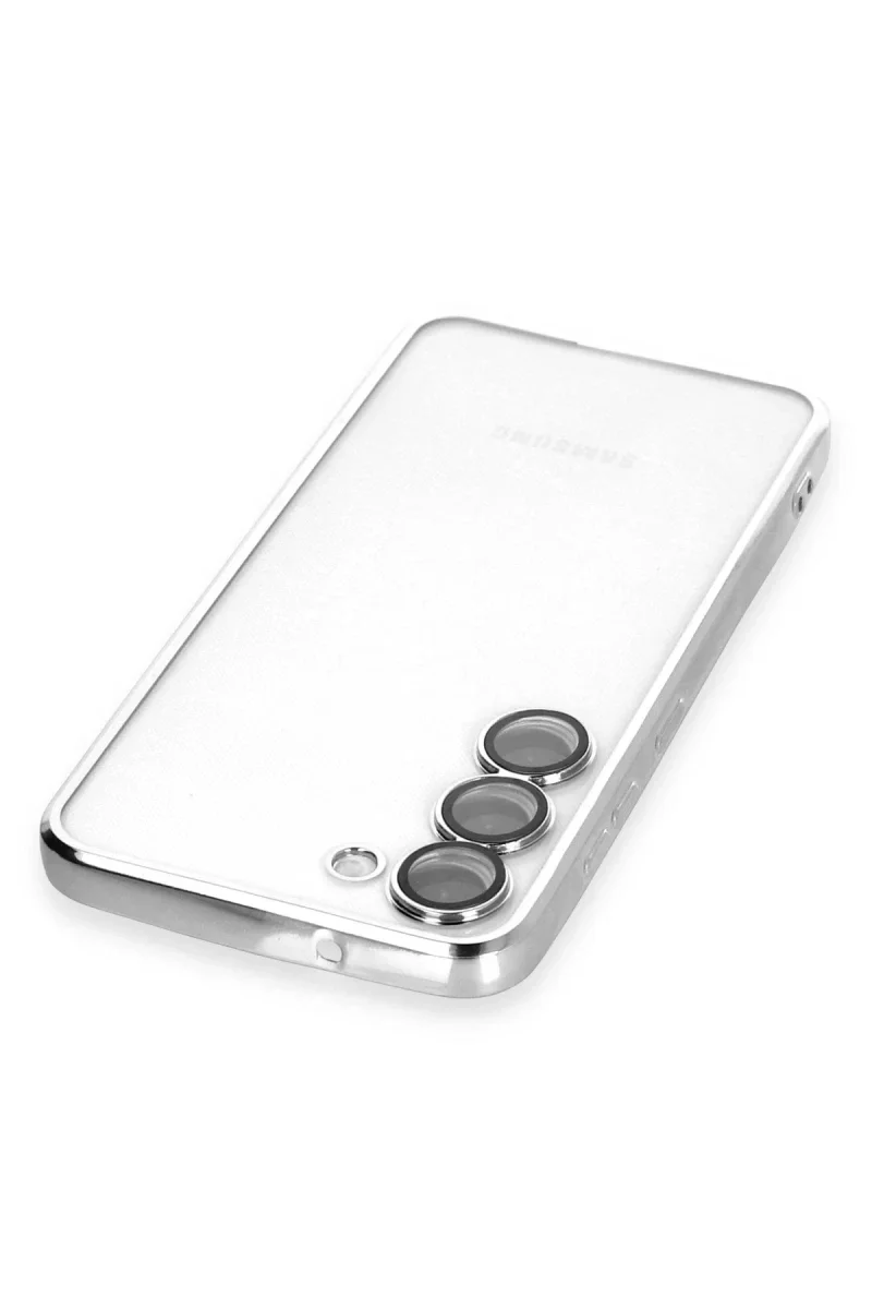 Samsung Galaxy S23 Plus Kılıf Razer Lensli Silikon - Gümüş