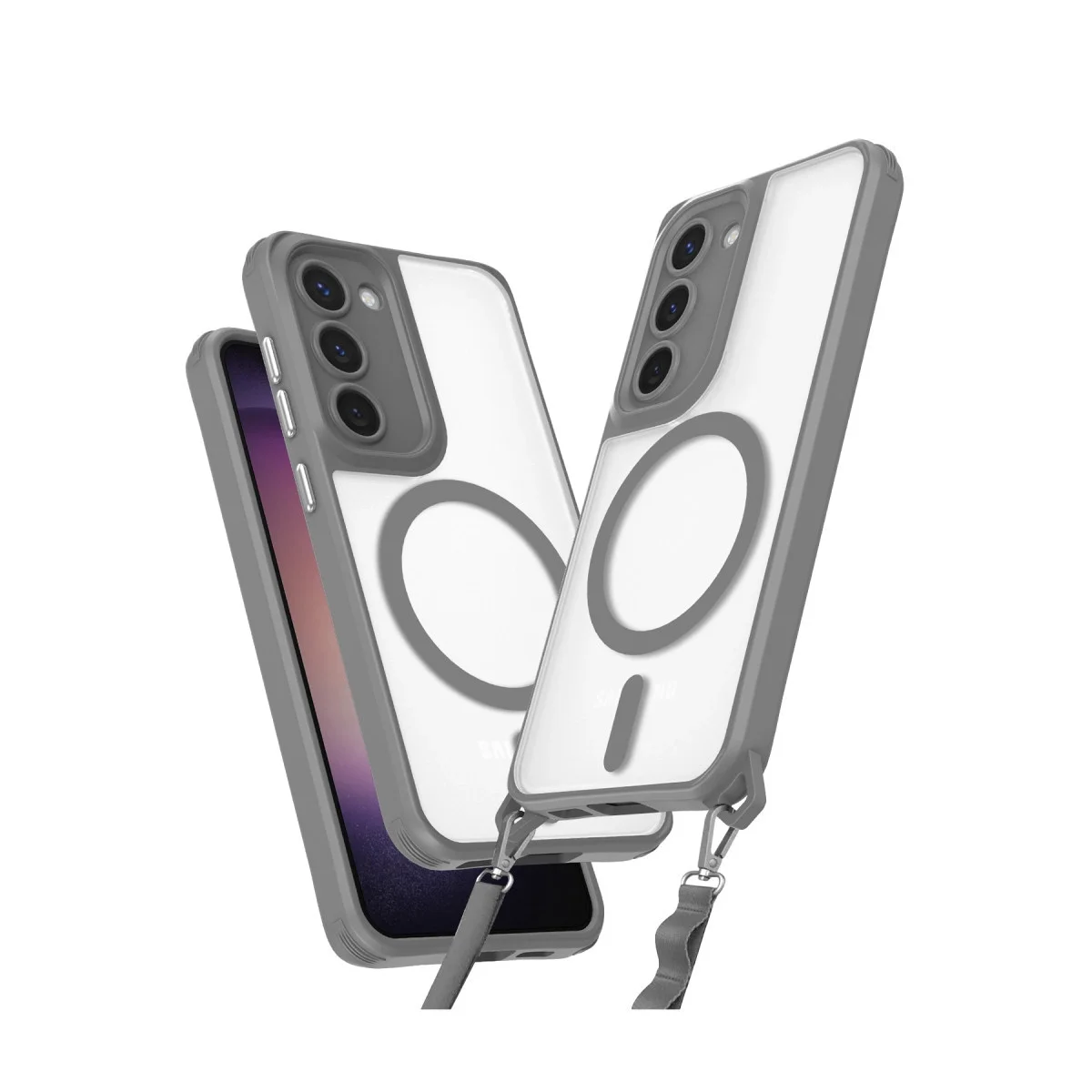 Samsung Galaxy S23 Plus Kılıf Enka Magsafe Silikon Kılıf - Titan Gri Samsung Galaxy S23 Plus Kılıf Enka Magsafe Silikon Kılıf - Titan Gri