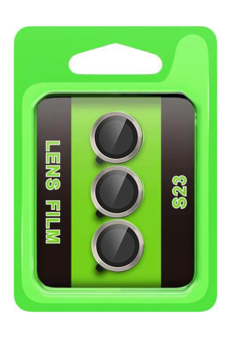 Samsung Galaxy S23 Raze Metal Kamera Lens - Gri Samsung Galaxy S23 Raze Metal Kamera Lens - Gri