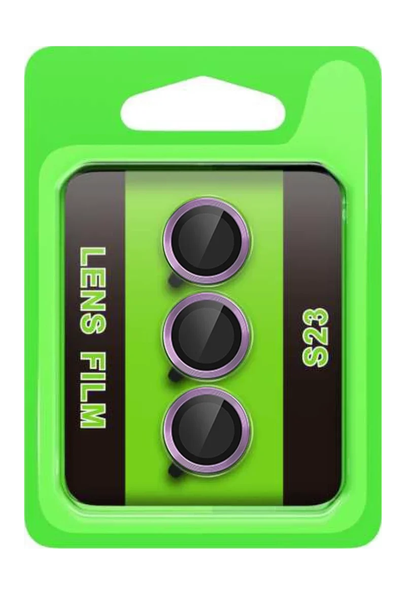 Samsung Galaxy S23 Raze Metal Kamera Lens - Mor Samsung Galaxy S23 Raze Metal Kamera Lens - Mor