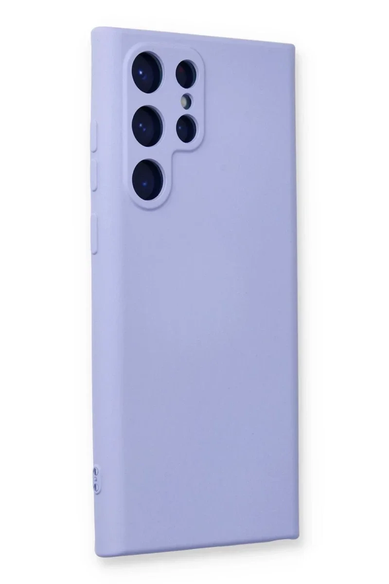 Samsung Galaxy S23 Ultra Kılıf Nano içi Kadife Silikon - Lila