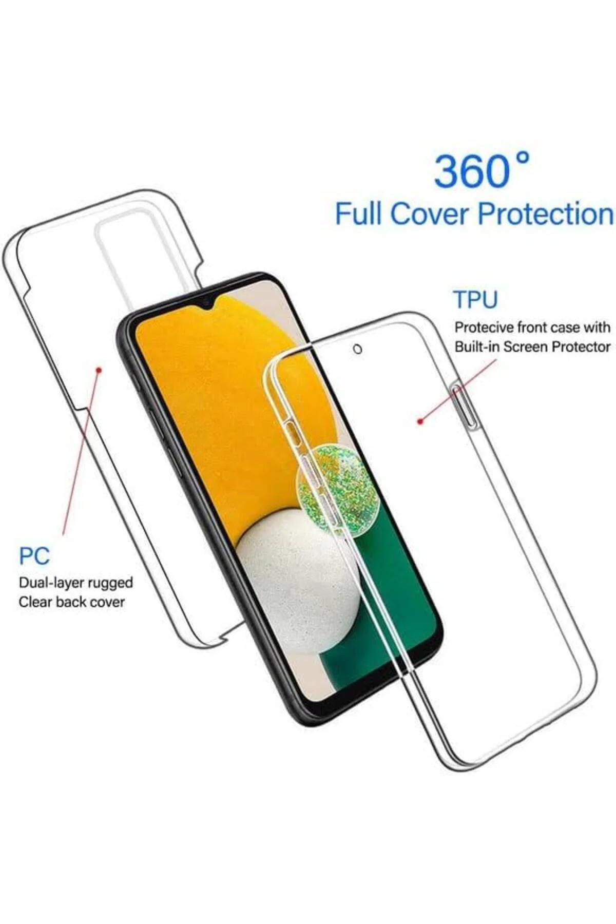 Samsung Galaxy S23 Ultra Çift Taraflı Silikon Kılıf