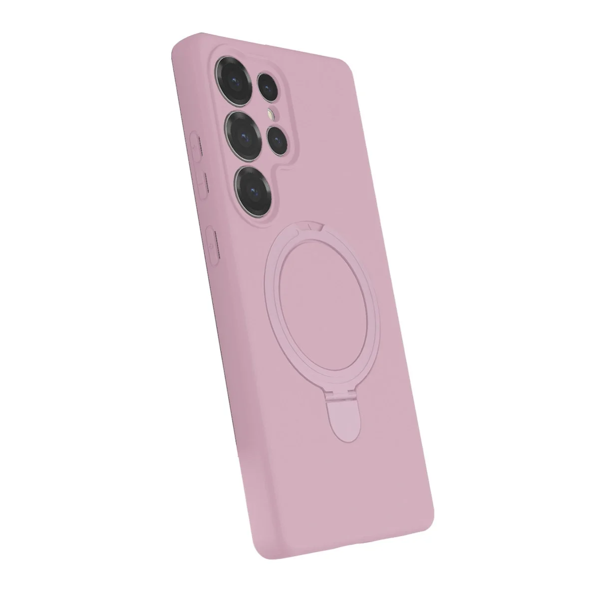 Samsung Galaxy S23 Ultra Regal Magsafe Standlı Kapak - Açık Pembe