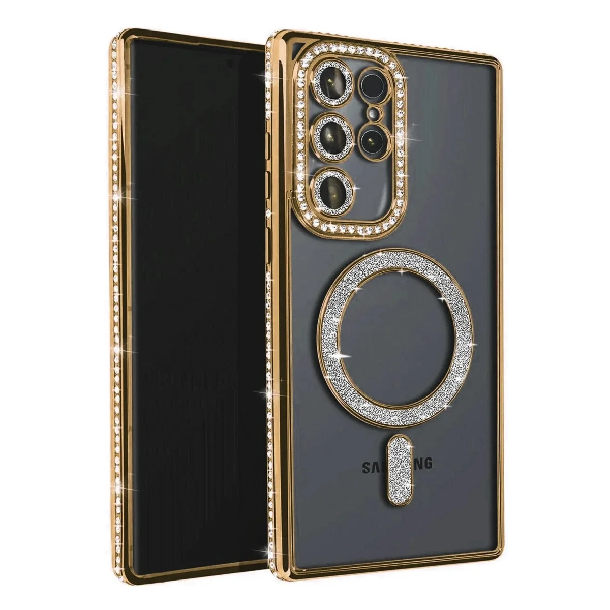 Samsung Galaxy S23 Ultra Joke Simli Magneticsafe Kılıf - Gold Fiyatı, Yorumları ve Özellikleri