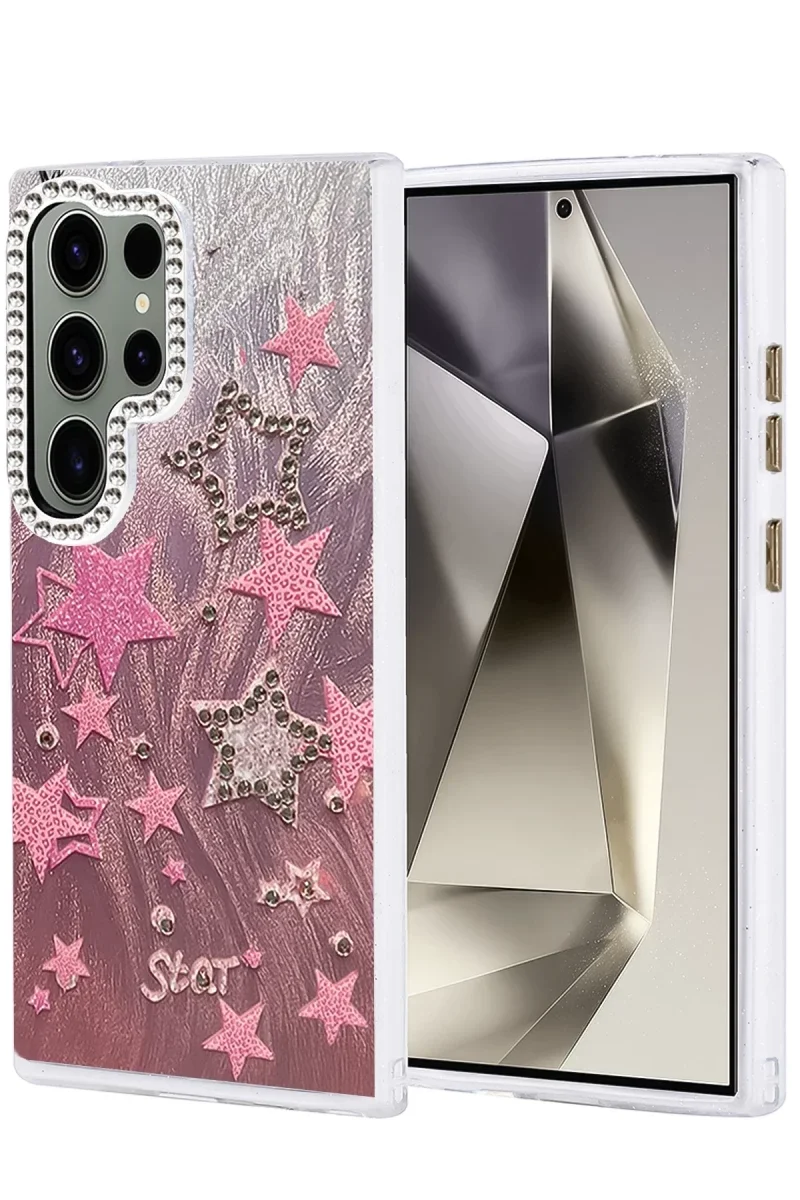 Samsung Galaxy S23 Ultra Kılıf Blade Aynalı Desenli Kapak - Desen 7 Samsung Galaxy S23 Ultra Kılıf Blade Aynalı Desenli Kapak - Desen 7