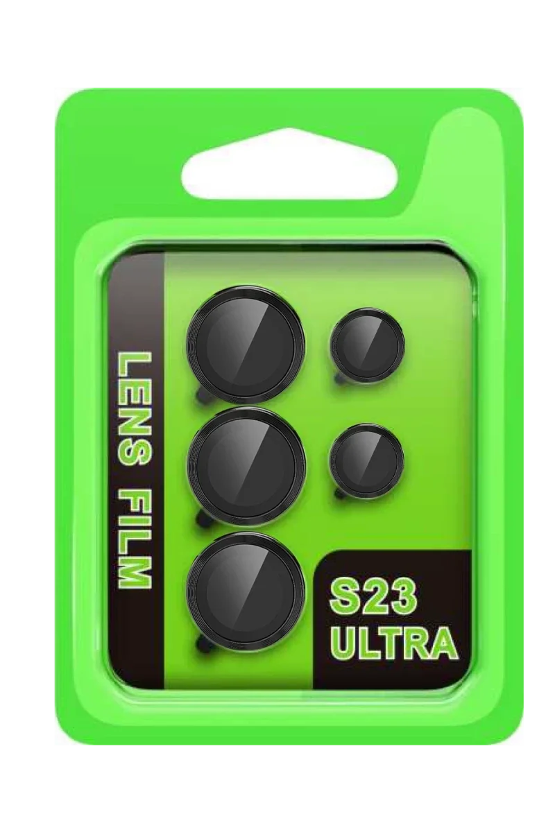 Samsung Galaxy S23 Ultra Raze Metal Kamera Lens - Siyah