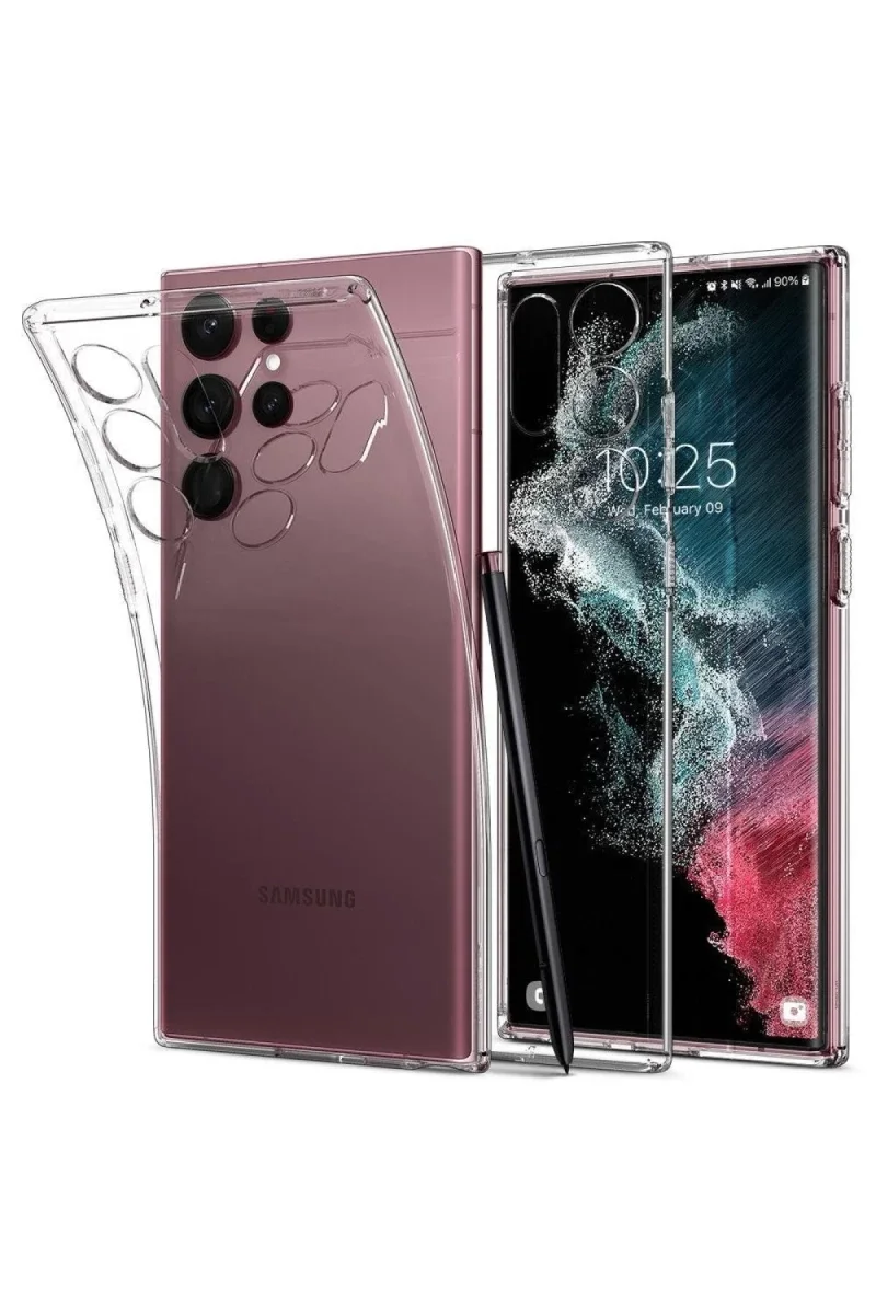 Samsung Galaxy S23 Ultra Kılıf Lüx Şeffaf Silikon Samsung Galaxy S23 Ultra Kılıf Lüx Şeffaf Silikon