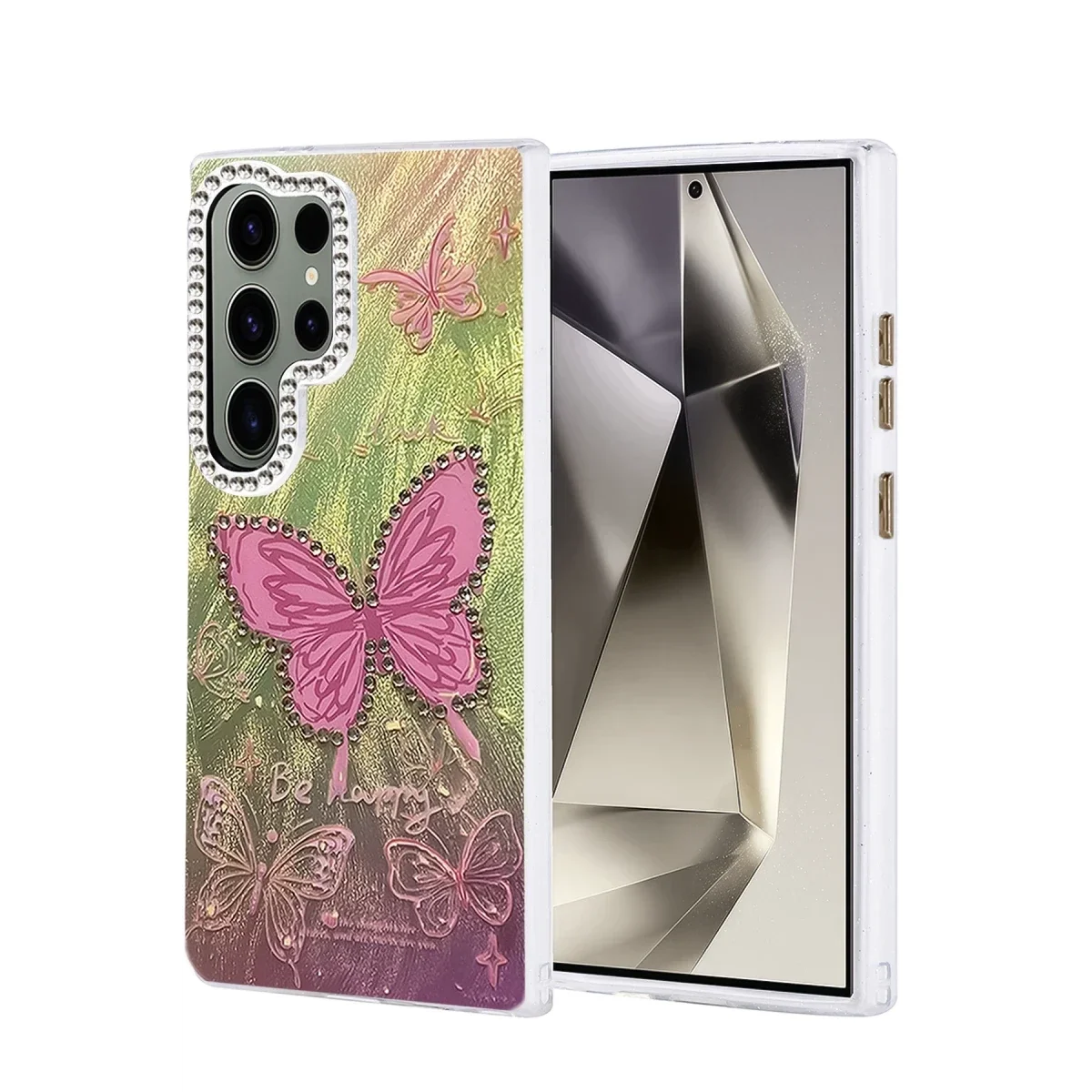 Samsung Galaxy S23 Ultra Kılıf Blade Aynalı Desenli Kapak - Desen 5 Samsung Galaxy S23 Ultra Kılıf Blade Aynalı Desenli Kapak - Desen 5
