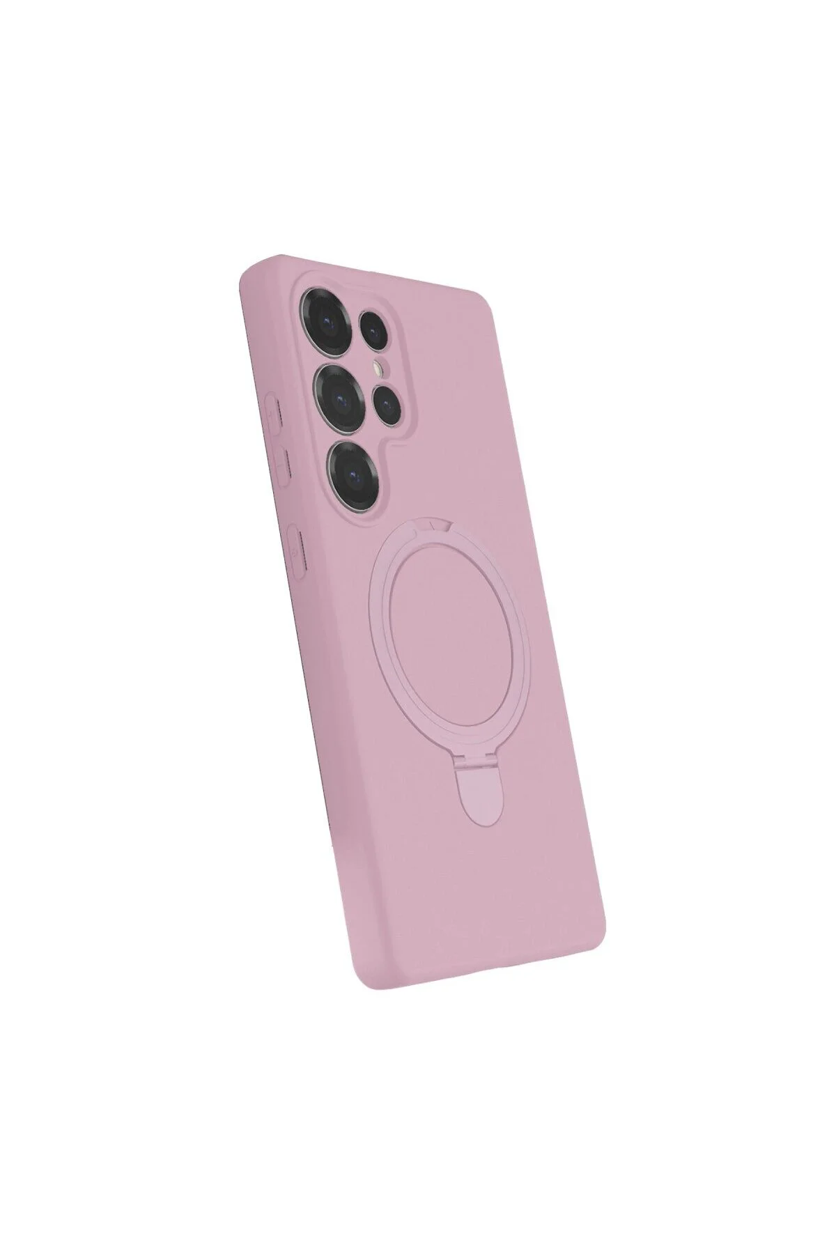 Samsung Galaxy S23 Ultra Regal Magsafe Standlı Kapak - Açık Pembe