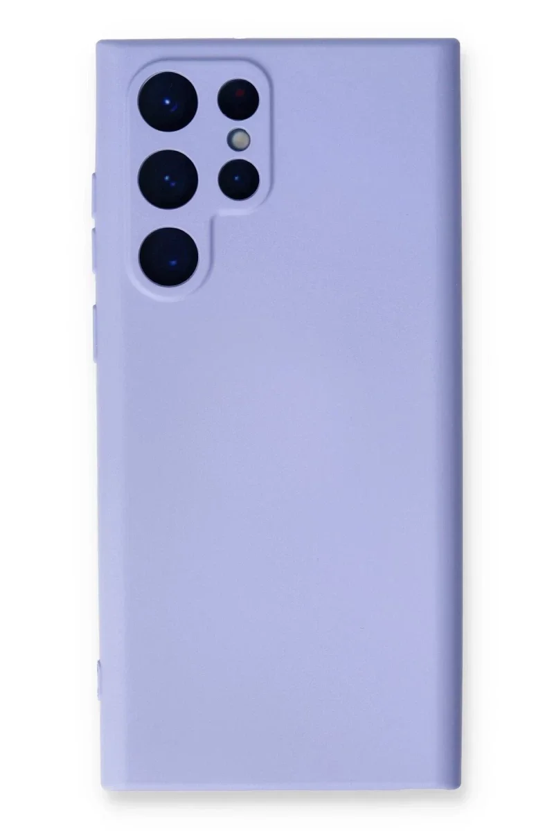 Samsung Galaxy S23 Ultra Kılıf Nano içi Kadife Silikon - Lila