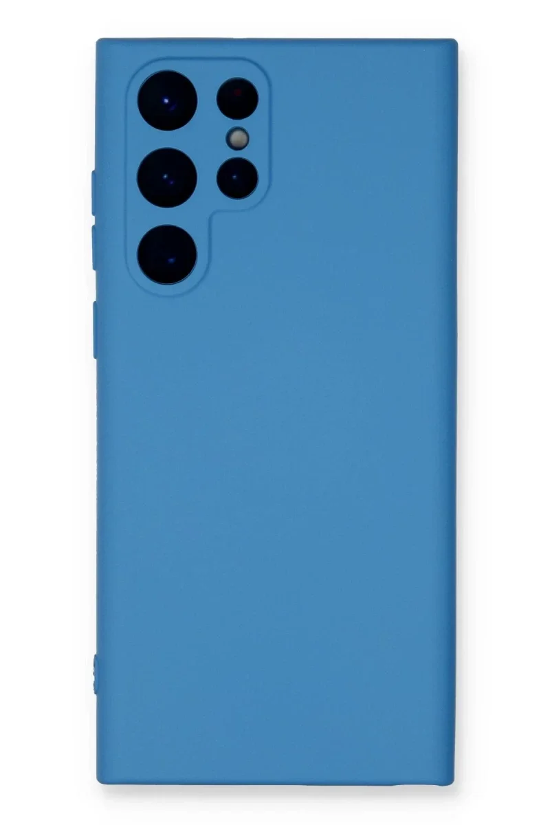 Samsung Galaxy S23 Ultra Kılıf Nano içi Kadife Silikon - Mavi Samsung Galaxy S23 Ultra Kılıf Nano içi Kadife Silikon - Mavi