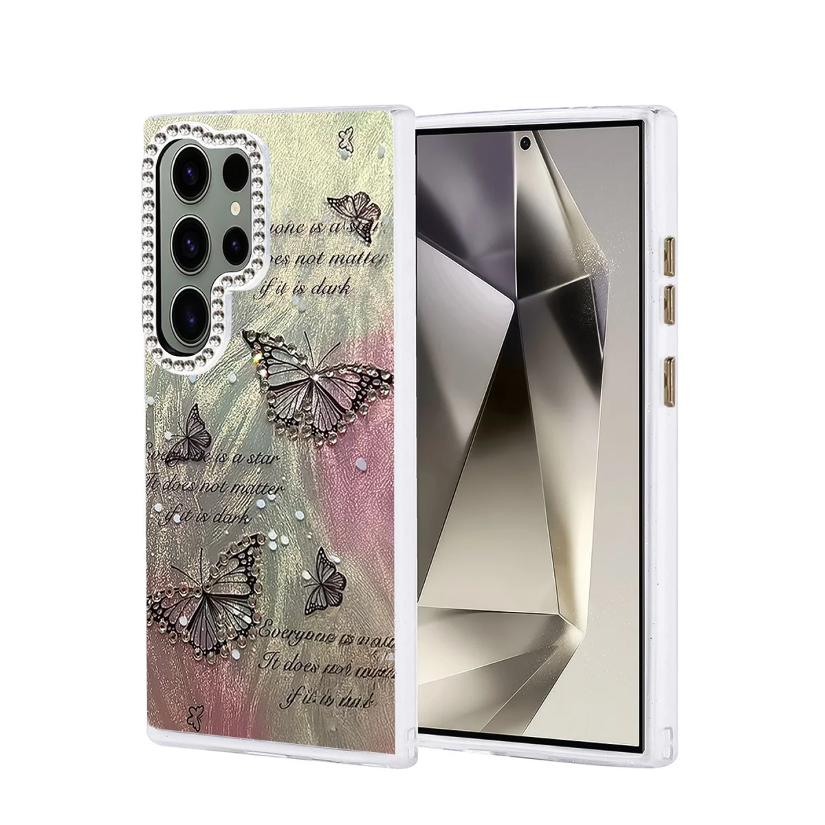 Samsung Galaxy S23 Ultra Kılıf Blade Aynalı Desenli Kapak - Desen 6 Samsung Galaxy S23 Ultra Kılıf Blade Aynalı Desenli Kapak - Desen 6