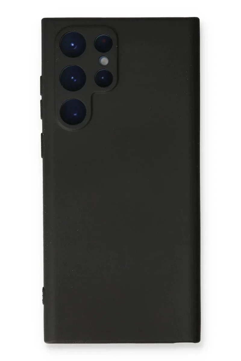Samsung Galaxy S23 Ultra Kılıf Nano içi Kadife Silikon - Siyah