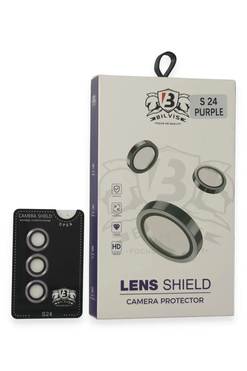 Samsung Galaxy S24 Bilvis Titan Kamera Lens - Derin Mor Samsung Galaxy S24 Bilvis Titan Kamera Lens - Derin Mor