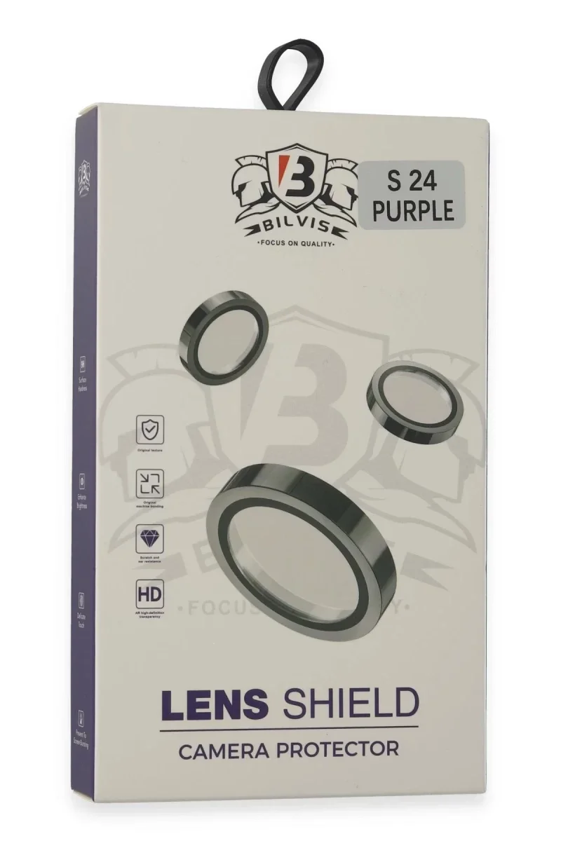 Samsung Galaxy S24 Bilvis Titan Kamera Lens - Derin Mor Samsung Galaxy S24 Bilvis Titan Kamera Lens - Derin Mor