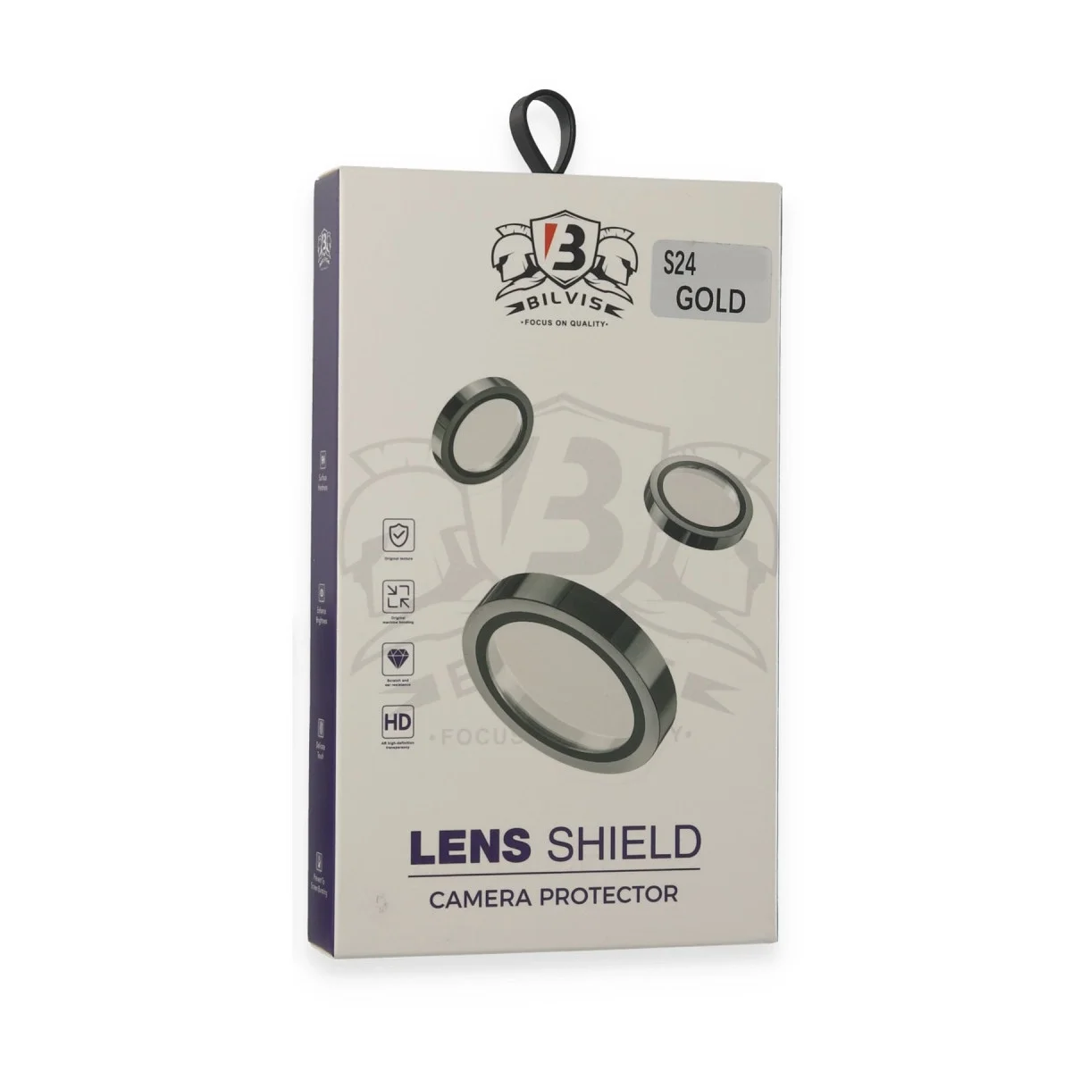Samsung Galaxy S24 Bilvis Titan Kamera Lens - Gold