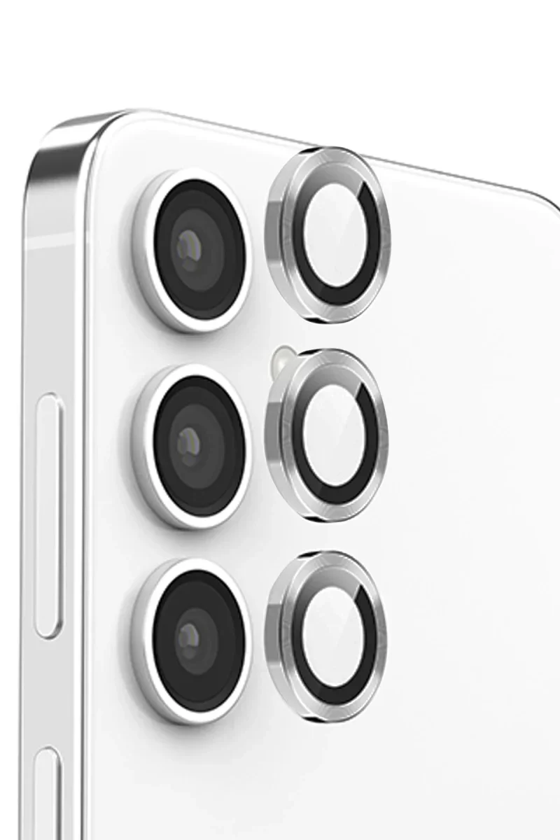 Samsung Galaxy S24 FE Raze Metal Kamera Lens - Gri