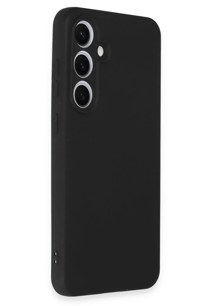 Samsung Galaxy S24 FE Kılıf Nano içi Kadife Silikon - Siyah Samsung Galaxy S24 FE Kılıf Nano içi Kadife Silikon - Siyah