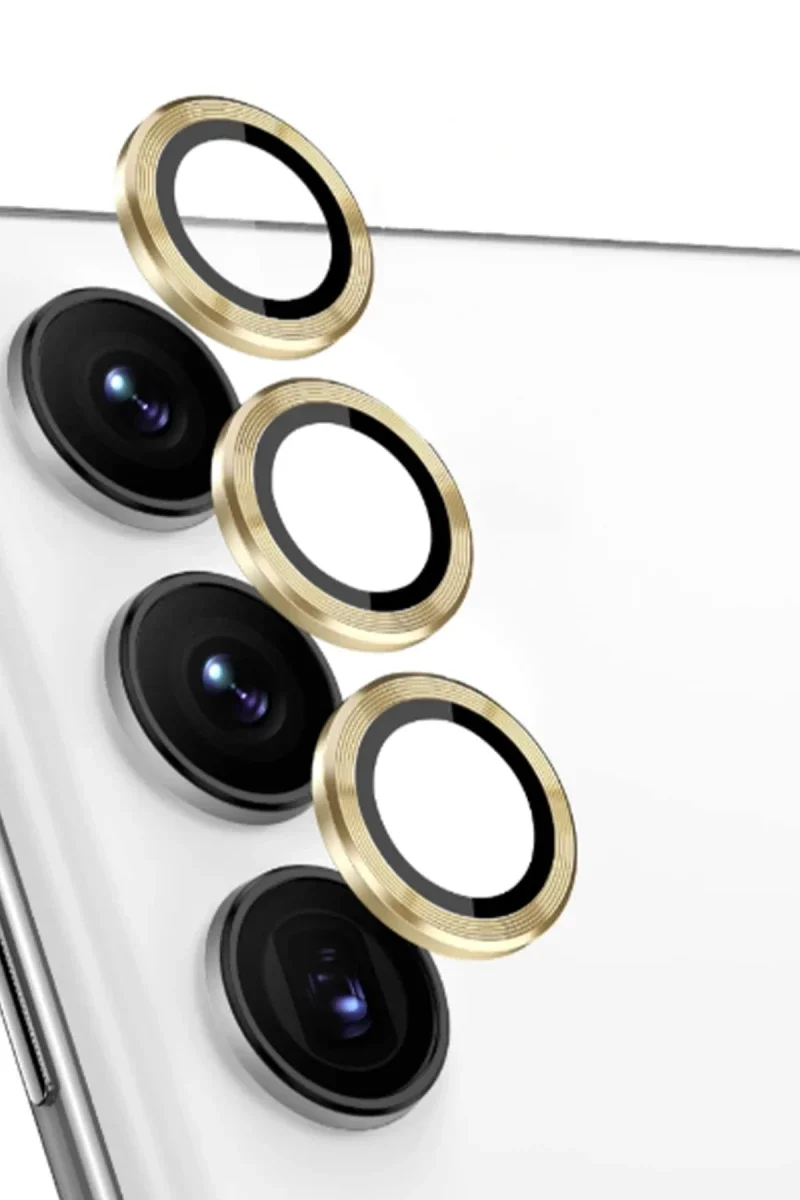 Samsung Galaxy S24 FE Raze Metal Kamera Lens - Sarı Samsung Galaxy S24 FE Raze Metal Kamera Lens - Sarı
