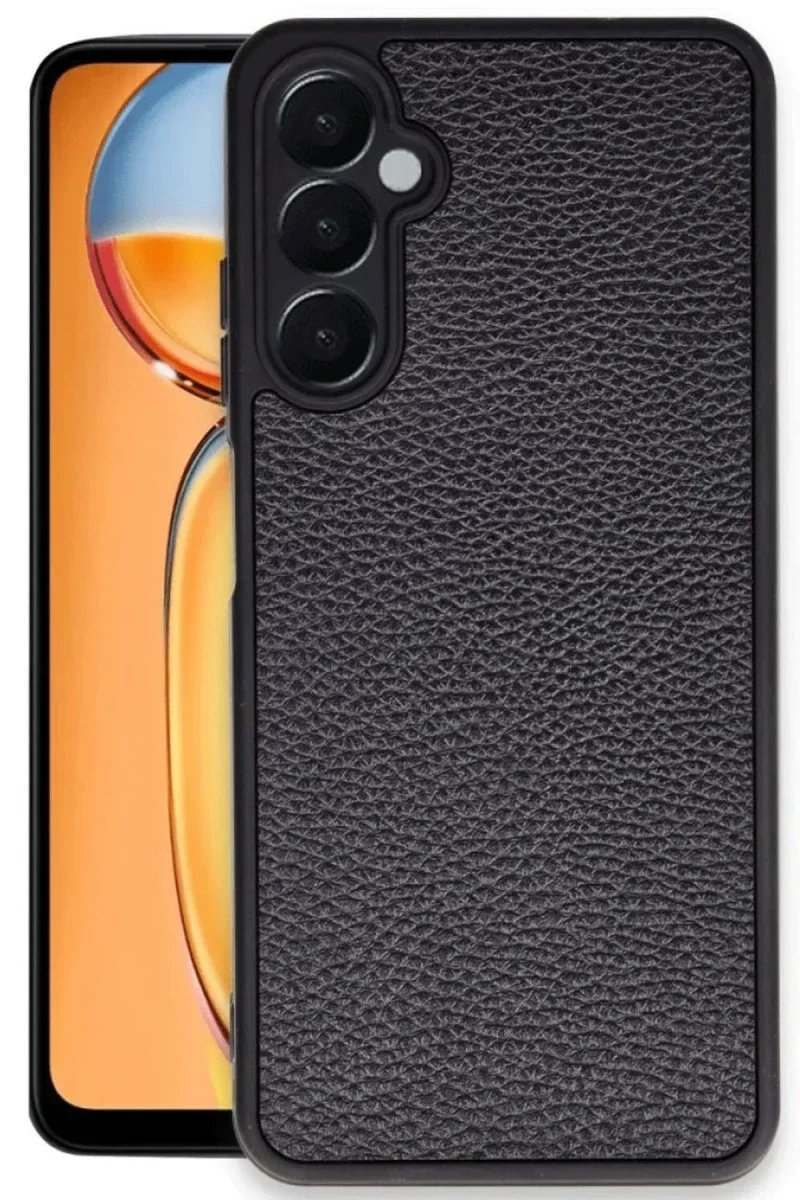 Samsung Galaxy S24 FE Kılıf Aras Deri Kapak - Siyah