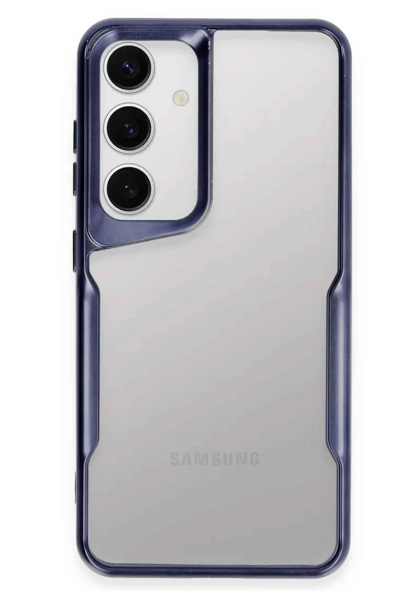Samsung Galaxy S24 Kılıf Boyi Silikon Kapak - Lacivert Samsung Galaxy S24 Kılıf Boyi Silikon Kapak - Lacivert
