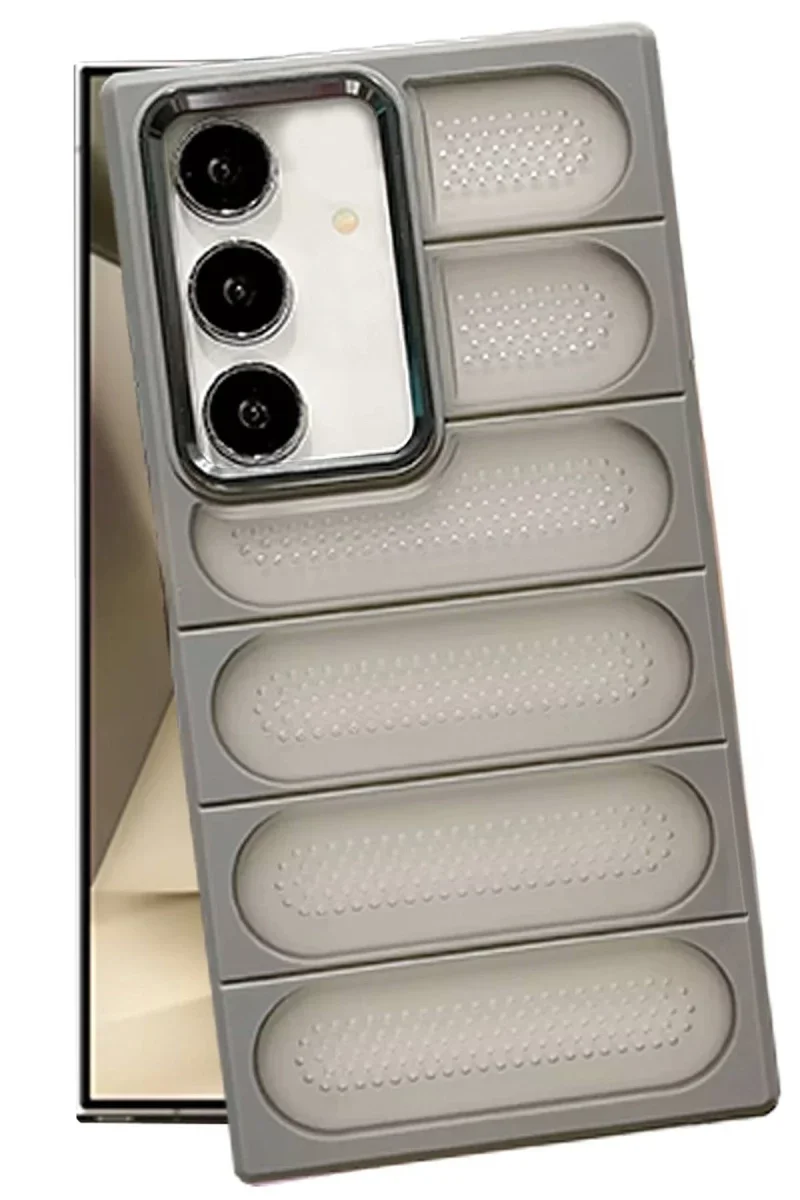 Samsung Galaxy S24 Kılıf Airmax Silikon Kapak - Titan Gri