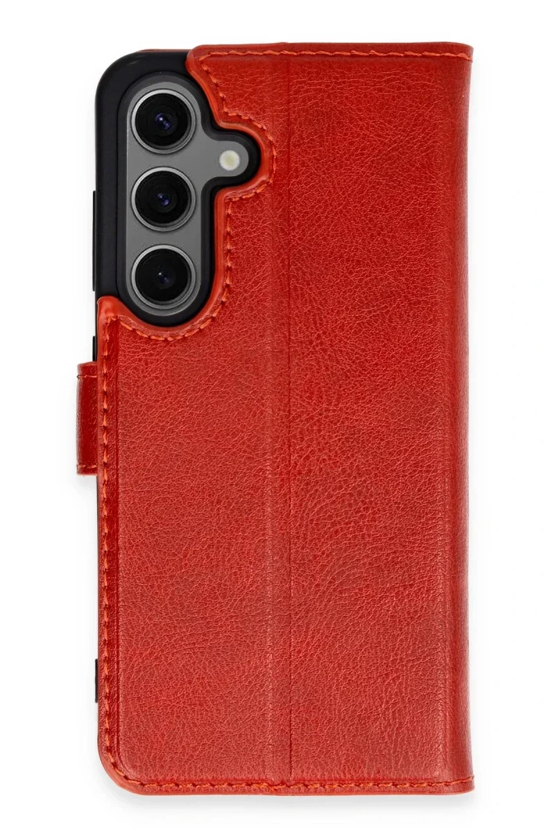Samsung Galaxy S24 Kılıf Trend S Plus Kapaklı Kılıf - Kırmızı Samsung Galaxy S24 Kılıf Trend S Plus Kapaklı Kılıf - Kırmızı