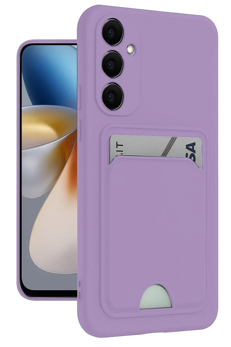 Samsung Galaxy S24 Plus Kelvin Kartvizitli Silikon - Lila