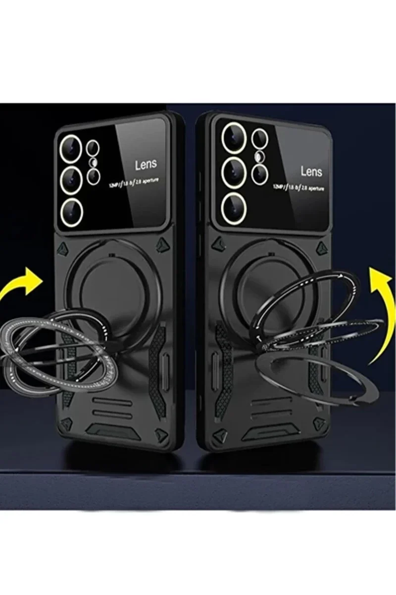 Samsung Galaxy S24 Ultra Kılıf Joy Lens Standlı Kapak - Mor Fiyatı, Yorumları ve Özellikleri