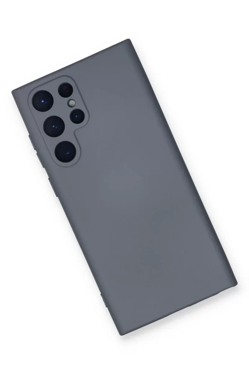 Samsung Galaxy S24 Ultra Kılıf Nano içi Kadife Silikon - Gri Samsung Galaxy S24 Ultra Kılıf Nano içi Kadife Silikon - Gri