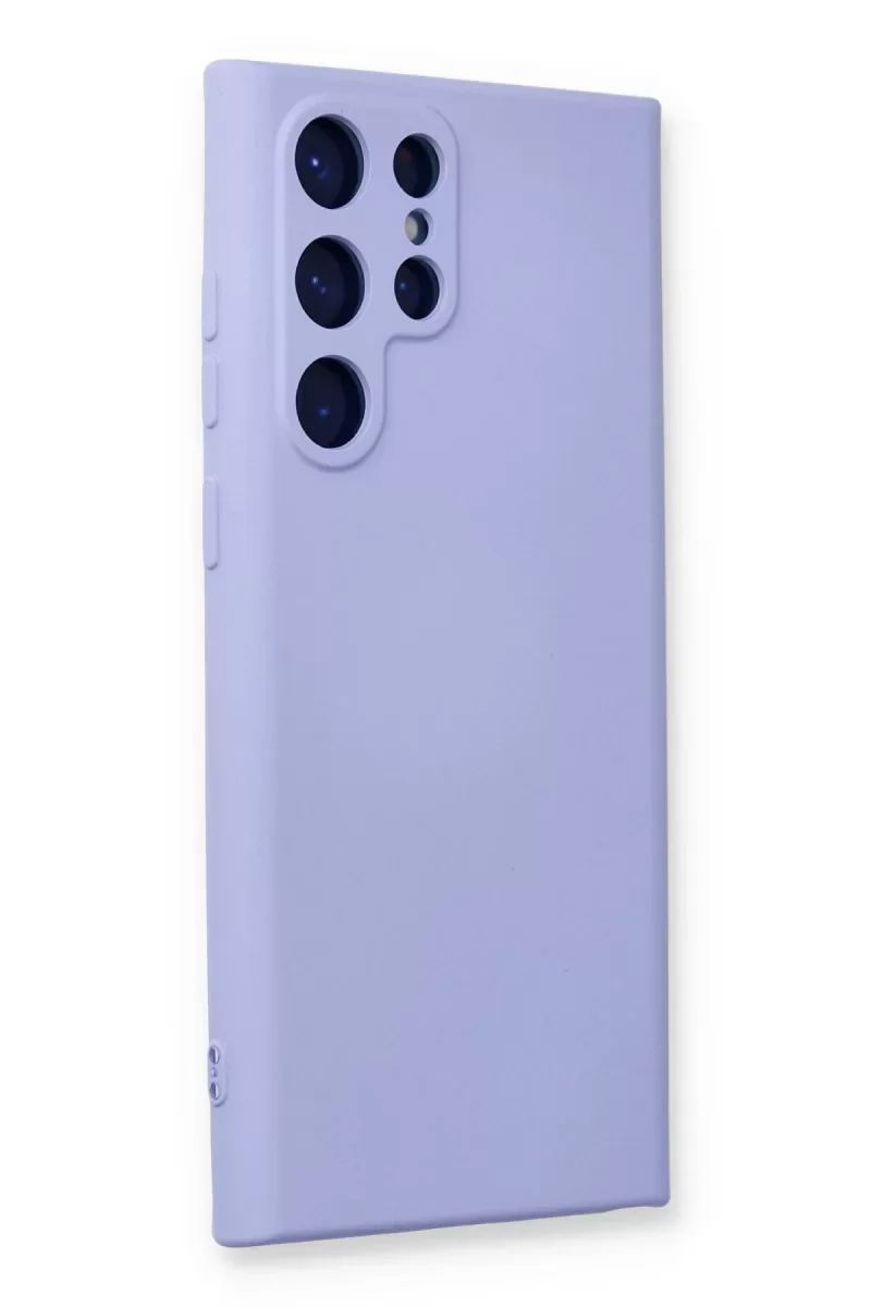 Samsung Galaxy S24 Ultra Kılıf Nano içi Kadife Silikon - Lila