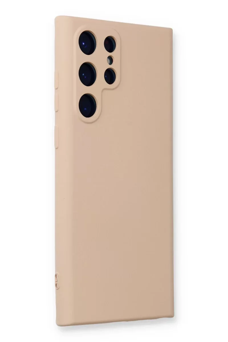 Samsung Galaxy S24 Ultra Kılıf Nano içi Kadife Silikon - Pudra Samsung Galaxy S24 Ultra Kılıf Nano içi Kadife Silikon - Pudra