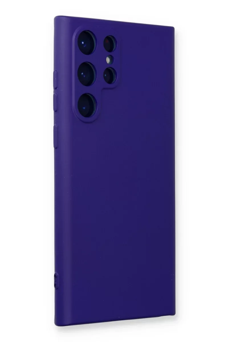 Samsung Galaxy S24 Ultra Kılıf Nano içi Kadife Silikon - Mor Samsung Galaxy S24 Ultra Kılıf Nano içi Kadife Silikon - Mor