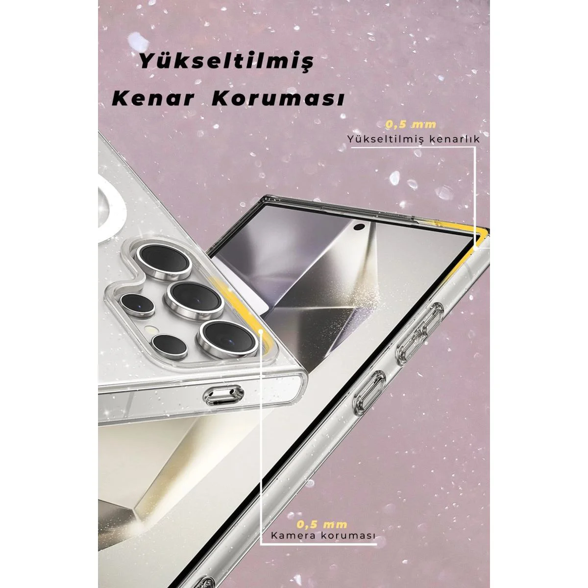 Samsung Galaxy S24 Ultra ile Uyumlu MagSafe Şeffaf Glow Kılıf - Şık & Koruyucu Fiyatı, Yorumları ve Özellikleri