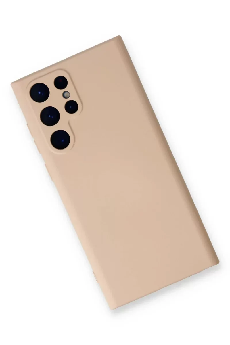 Samsung Galaxy S24 Ultra Kılıf Nano içi Kadife Silikon - Pudra Samsung Galaxy S24 Ultra Kılıf Nano içi Kadife Silikon - Pudra