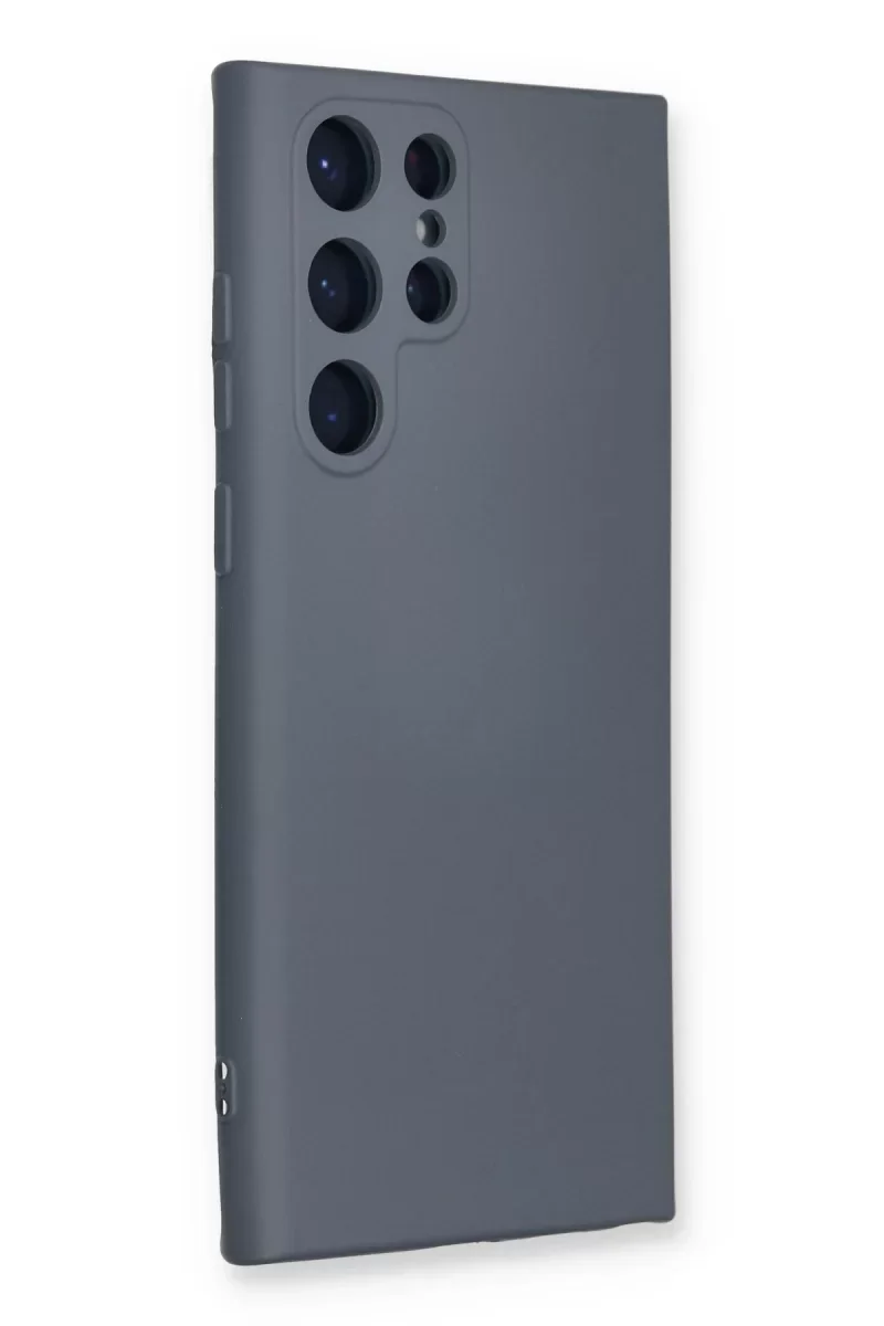 Samsung Galaxy S24 Ultra Kılıf Nano içi Kadife Silikon - Gri Samsung Galaxy S24 Ultra Kılıf Nano içi Kadife Silikon - Gri