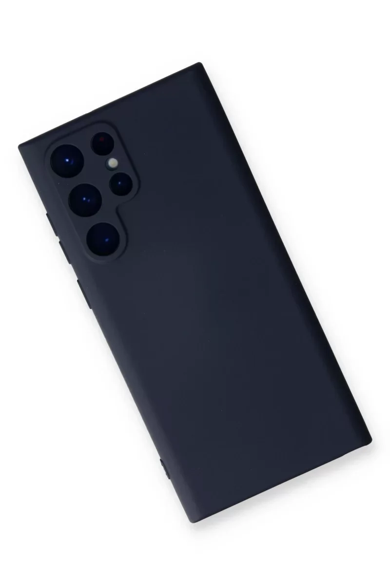 Samsung Galaxy S24 Ultra Kılıf Nano içi Kadife Silikon - Lacivert