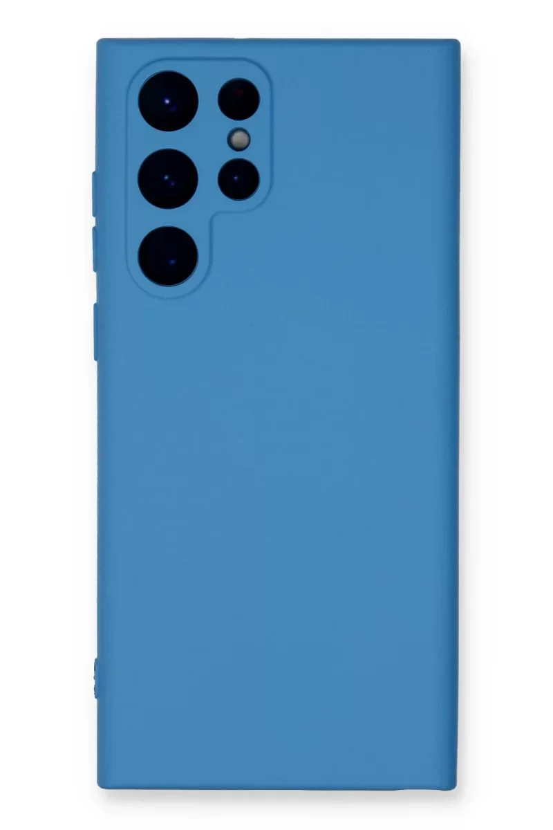 Samsung Galaxy S24 Ultra Kılıf Nano içi Kadife Silikon - Mavi Samsung Galaxy S24 Ultra Kılıf Nano içi Kadife Silikon - Mavi