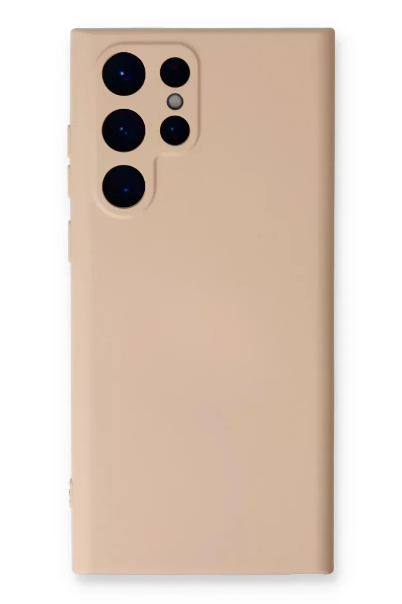 Samsung Galaxy S24 Ultra Kılıf Nano içi Kadife Silikon - Pudra Samsung Galaxy S24 Ultra Kılıf Nano içi Kadife Silikon - Pudra