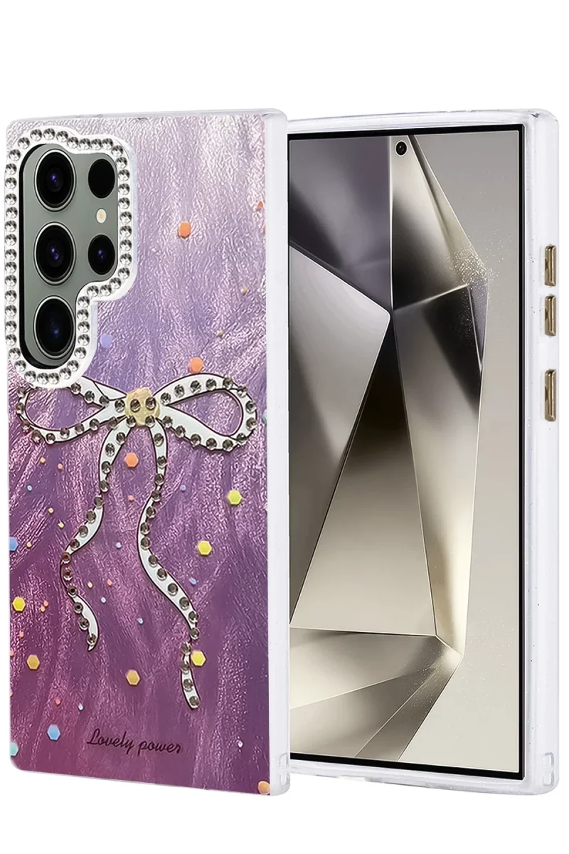 Samsung Galaxy S24 Ultra Kılıf Blade Aynalı Desenli Kapak - Desen 1