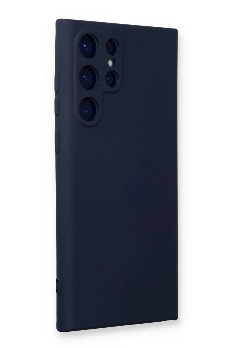 Samsung Galaxy S24 Ultra Kılıf Nano içi Kadife Silikon - Lacivert