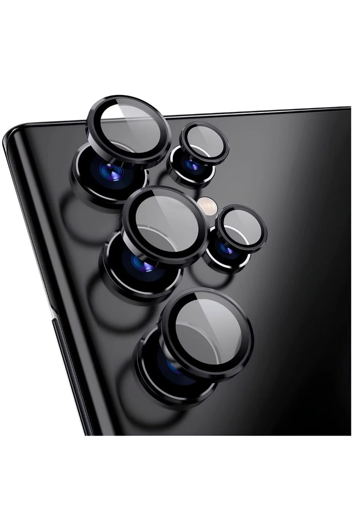 Samsung Galaxy S24 Ultra Metal Çerçeveli Kamera Koruma Lensi Samsung Galaxy S24 Ultra Metal Çerçeveli Kamera Koruma Lensi