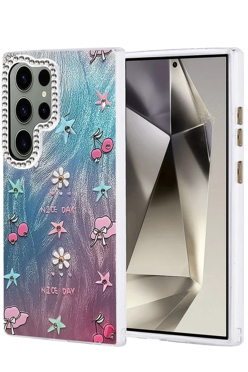 Samsung Galaxy S24 Ultra Kılıf Blade Aynalı Desenli Kapak - Desen 4